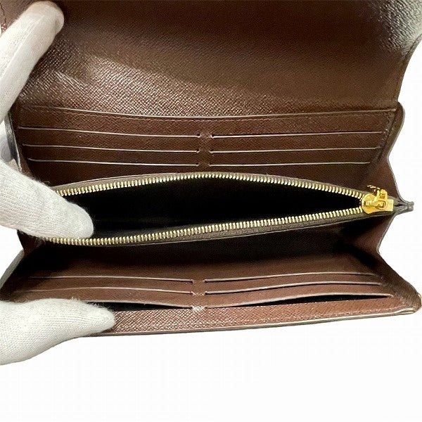 Louis Vuitton Damier Portefeuille Normandie Long Wallet N61261 in Good Condition