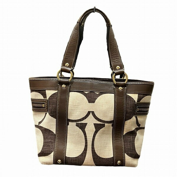 Coach Legacy Cotton Signature Tote Bag 7551