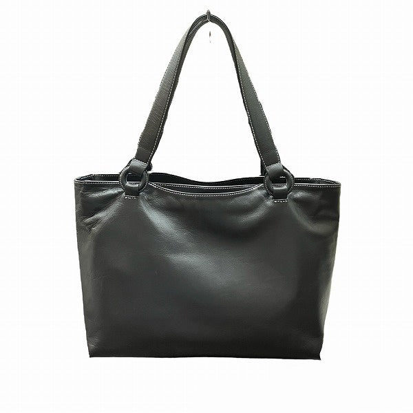 Kitamura Black Leather Tote Shoulder Bag for Women in Good Condition