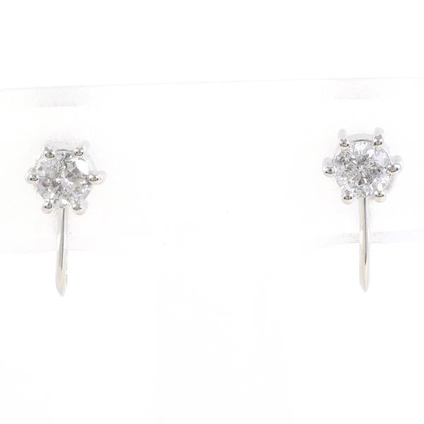 PT900 Platinum Diamond Earrings 0.60ct in Excellent Condition