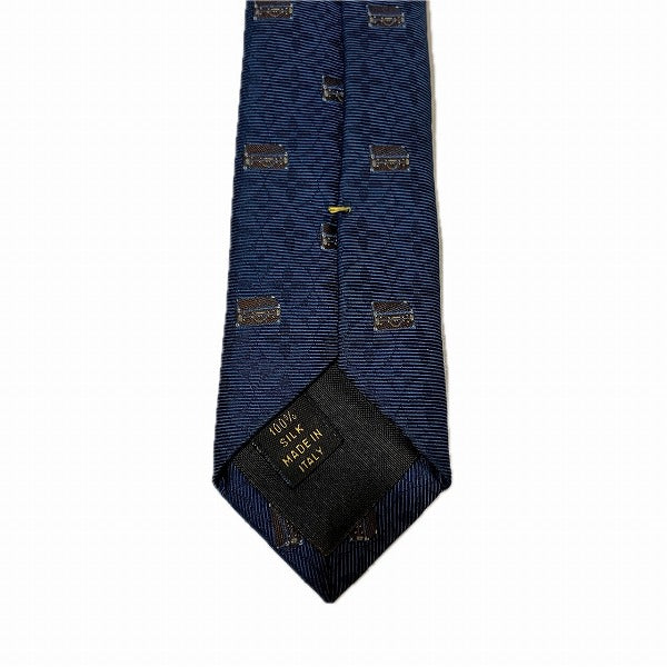 Louis Vuitton Silk Logo Trunk Embroidery Tie M73660