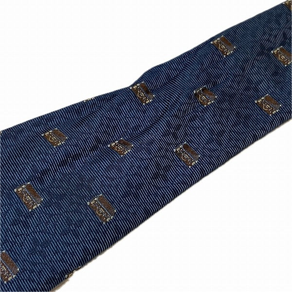 Louis Vuitton Silk Logo Trunk Embroidery Tie M73660