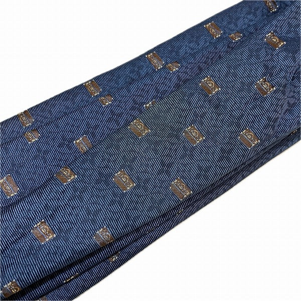 Louis Vuitton Silk Logo Trunk Embroidery Tie M73660