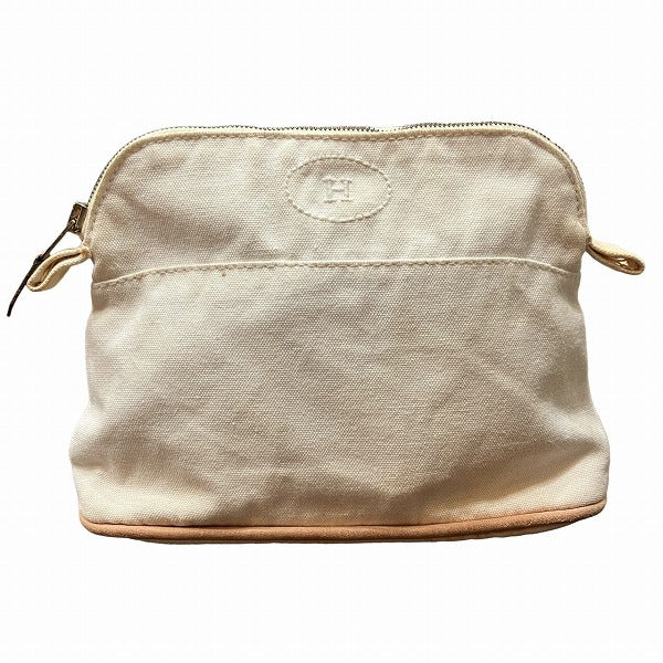 Hermes Bolide Pouch 20 Canvas Cosmetic Bag