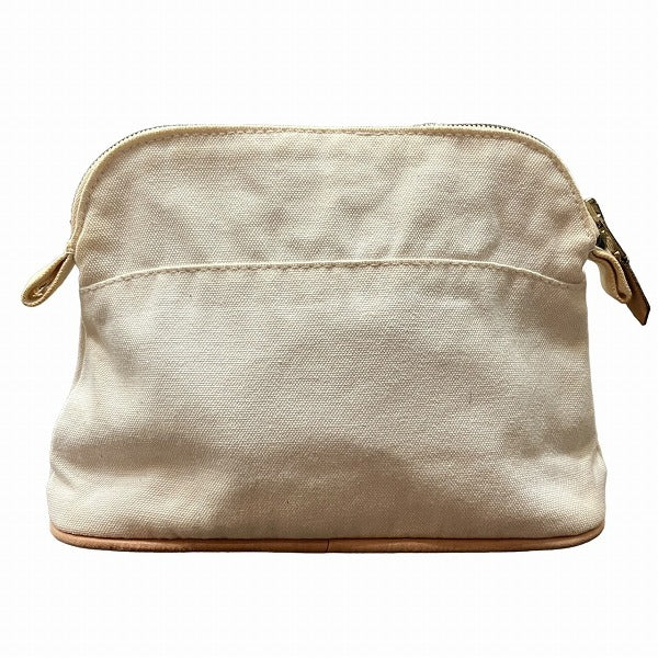 Hermes Bolide Pouch 20 Canvas Cosmetic Bag