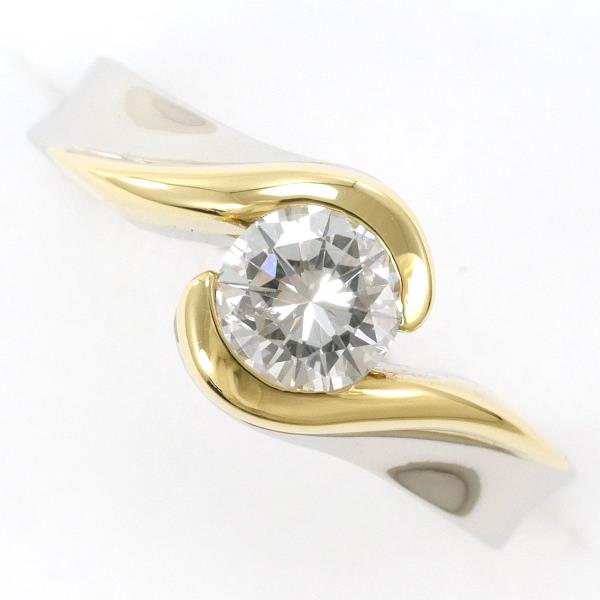 PT900 Platinum K18YG Diamond Ring