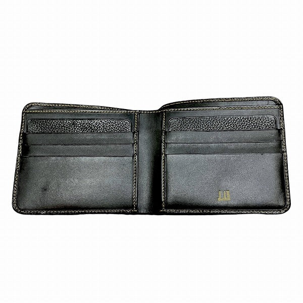 Dunhill Black Leather Bifold Wallet