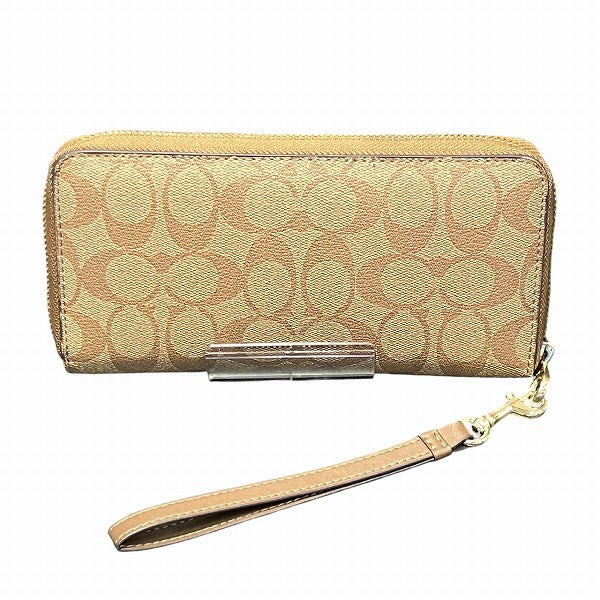 Coach Signature Long Zip Wallet M2154 C4452