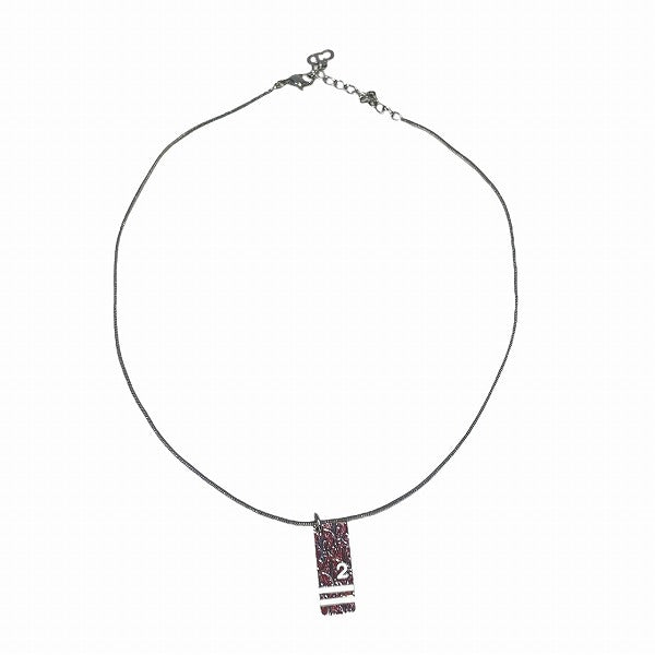 Dior Trotter Logo Plate Necklace