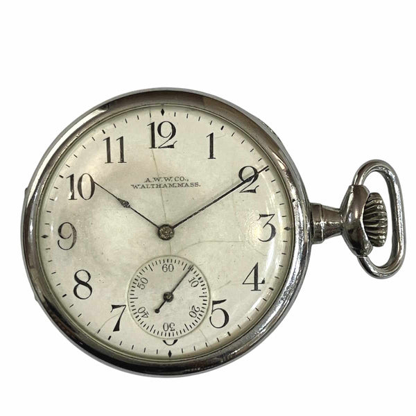 Waltham Stainless Steel Pocket Watch