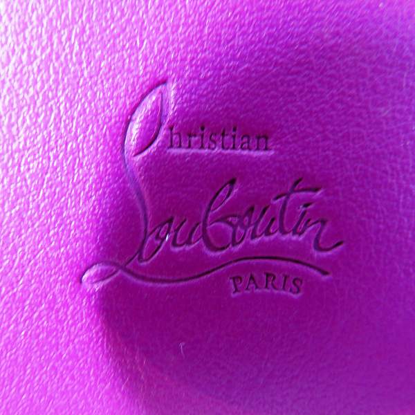 Christian Louboutin Leather Long Wallet 1165076 in Fair Condition