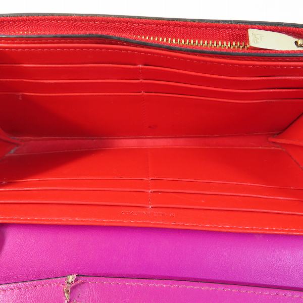 Christian Louboutin Leather Long Wallet 1165076 in Fair Condition