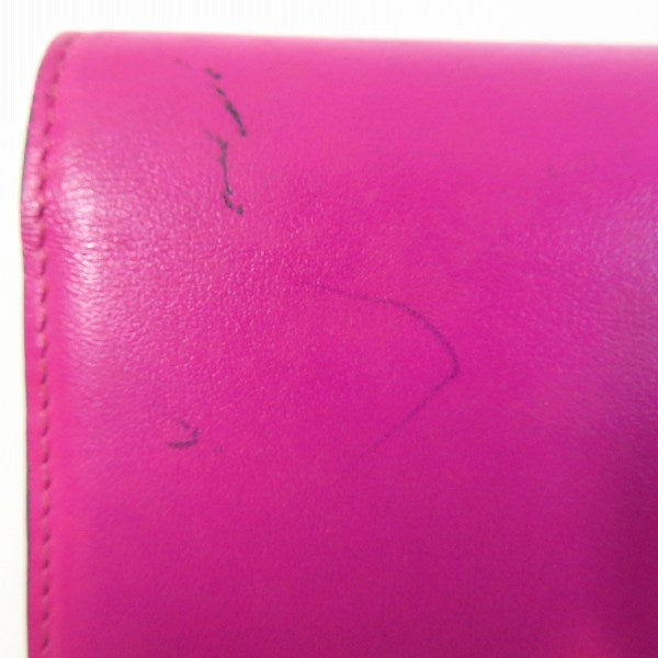 Christian Louboutin Leather Long Wallet 1165076 in Fair Condition