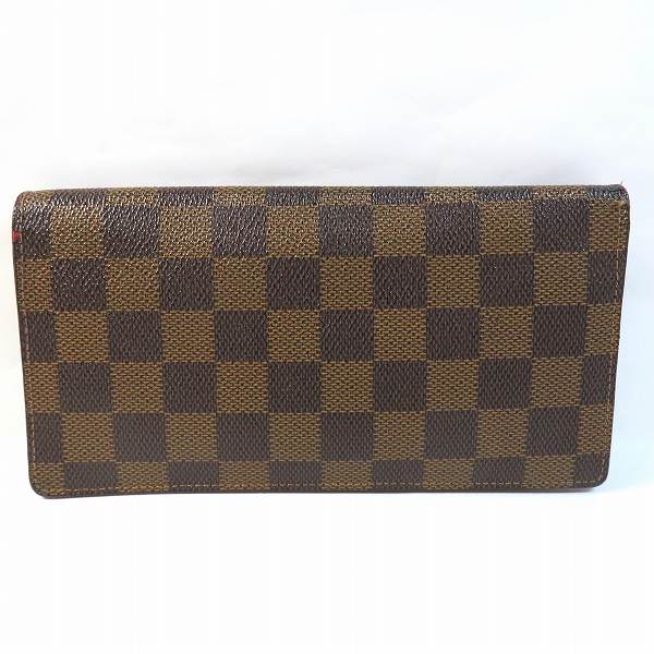 Louis Vuitton Damier Portefeuille Brazza Long Wallet N60017 in Good Condition