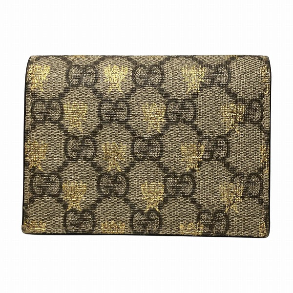 Gucci GG Supreme Bee Compact Wallet 508757