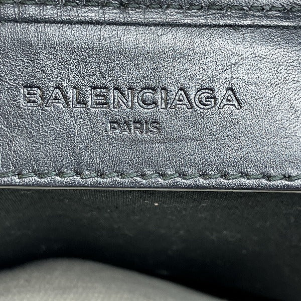 Balenciaga Canvas Leather Navy Cabas S Tote Bag 339933 in Good Condition