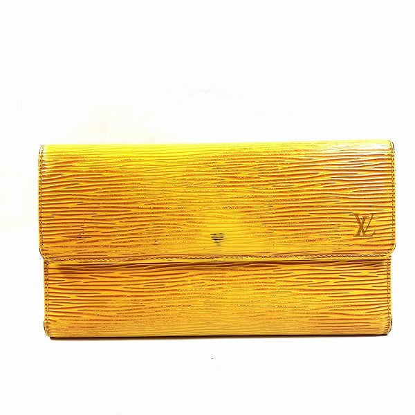 Louis Vuitton Epi Leather Portefeuille International Wallet M63389 in Fair Condition