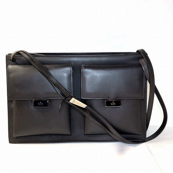 Gucci Leather Shoulder Bag 001 3175 in Good Condition