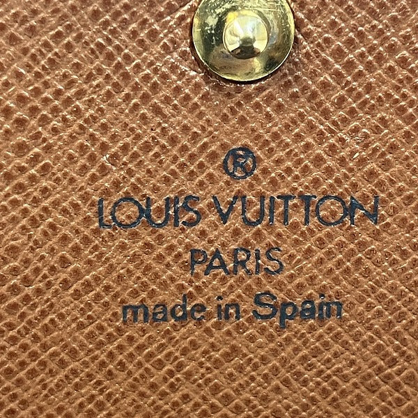 Louis Vuitton Monogram Portomone Bietresor Wallet M61730 in Fair Condition