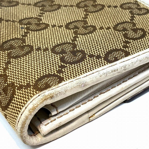 Gucci Canvas Leather Lovely Heart Long Wallet 203550 in Good Condition