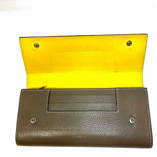 Celine Large Flap Multifunction Leather Wallet 101673AFE in Good Condition