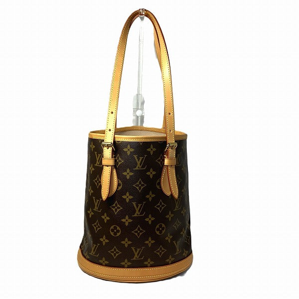 Louis Vuitton Monogram Petit Bucket Tote Bag M42238 in Great Condition