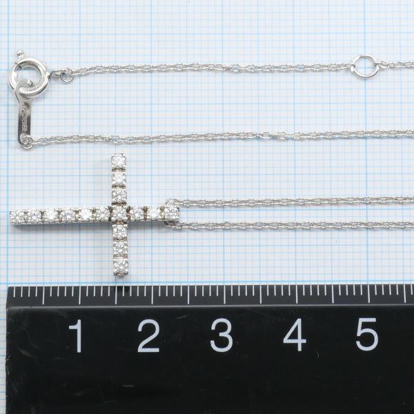 4℃ Silver Necklace with Zirconia in Pristine Condition