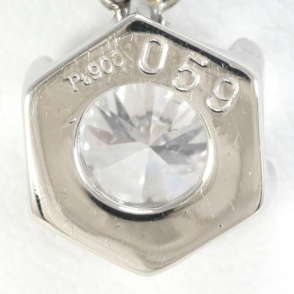 PT900 Platinum PT850 Diamond Necklace 0.59ct in Excellent Condition