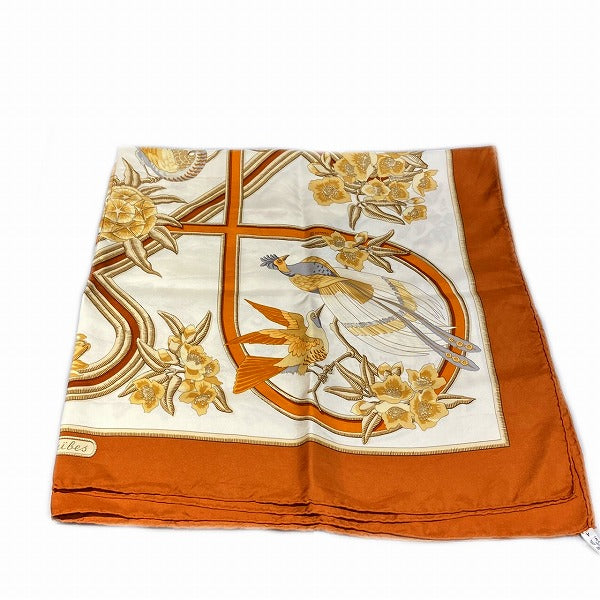 Hermes Silk 100% Scarf CARAIBES 90cm in Good Condition