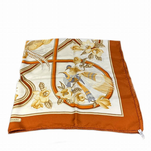 Hermes Silk 100% Scarf CARAIBES 90cm in Good Condition