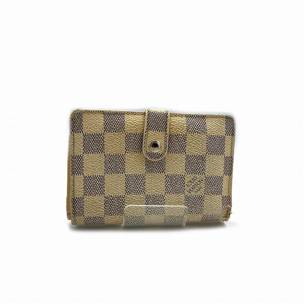 Louis Vuitton Damier Azur Viennois Wallet N61676 in Fair Condition