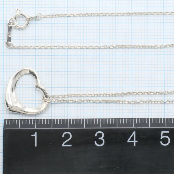 Tiffany & Co Open Heart Silver Necklace in Pristine Condition