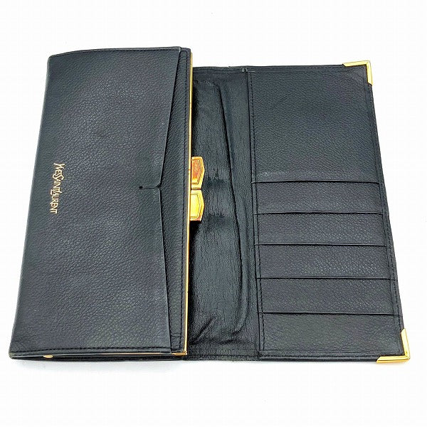 Yves Saint Laurent Black Leather Wallet