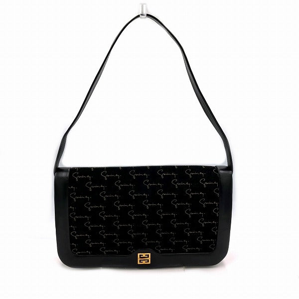 Givenchy Suede Leather Black Shoulder Bag