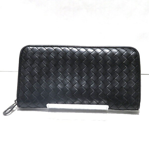 Bottega Veneta Intrecciato Leather Zip Around Wallet Leather Long Wallet 610643 in Good condition