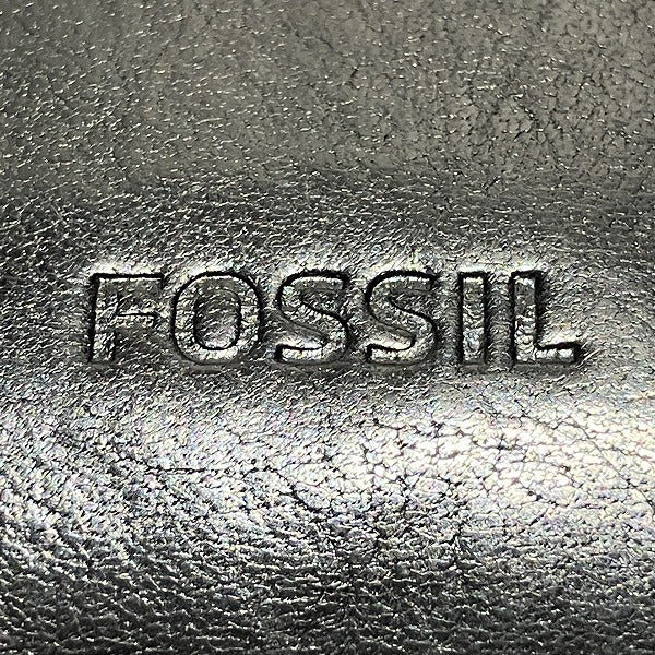 Fossil Black Leather Long Wallet for Men in Good Condition