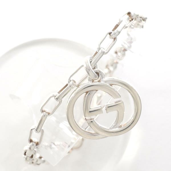 Gucci Interlocking G Silver Bracelet in Excellent Condition