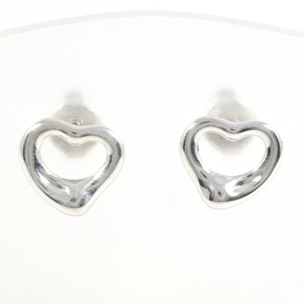 Tiffany Open Heart Silver Earrings