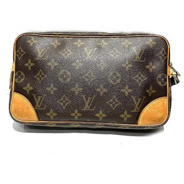 Louis Vuitton Monogram Marly Dragonne Clutch M51825 in Fair Condition