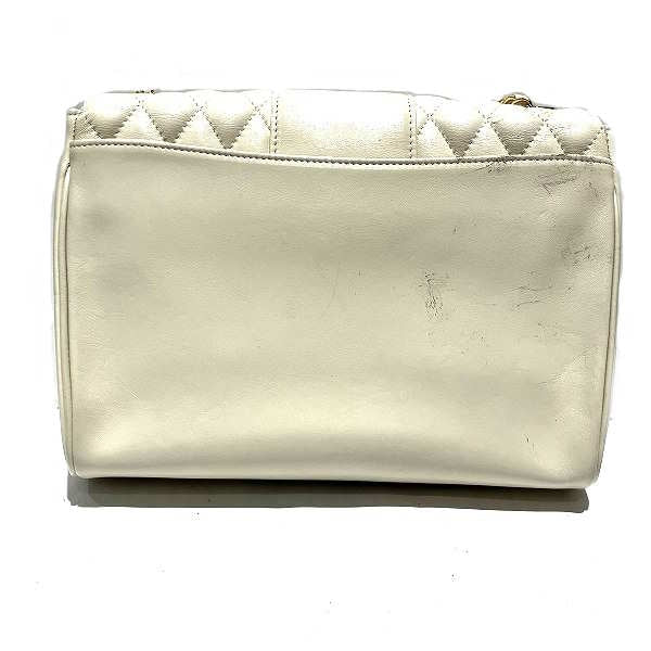 Hanae Mori Leather Chain Shoulder Bag for Women in Fair Condition