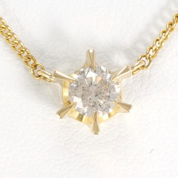 K18 Yellow Gold Diamond Necklace 0.31ct in Pristine Condition