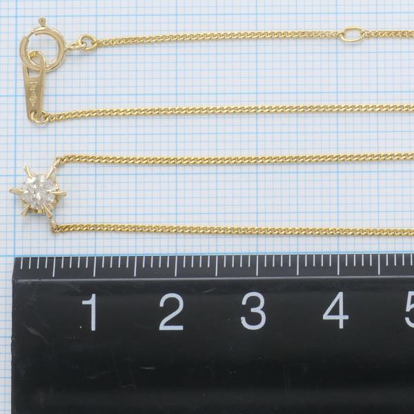 K18 Yellow Gold Diamond Necklace 0.31ct in Pristine Condition