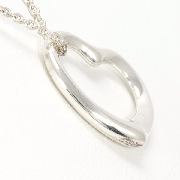 Tiffany & Co Open Heart Silver Necklace in Pristine Condition