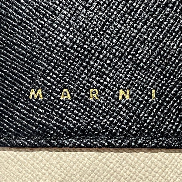 Marni Saffiano Leather Bifold Wallet PFMOQ14U13 in Good Condition