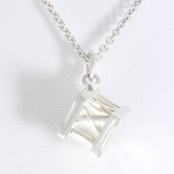 Tiffany & Co Atlas Cube Silver Necklace in Excellent Condition