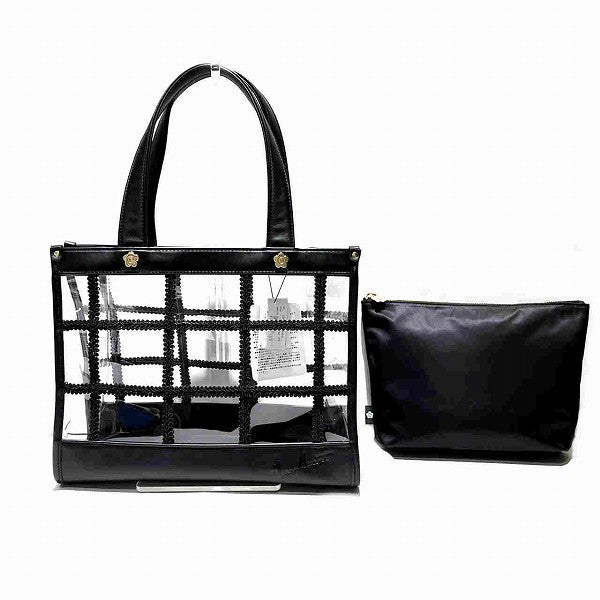 Marie Quant PVC Vinyl Tote Bag Shoulder Bag Unisex in Good Condition