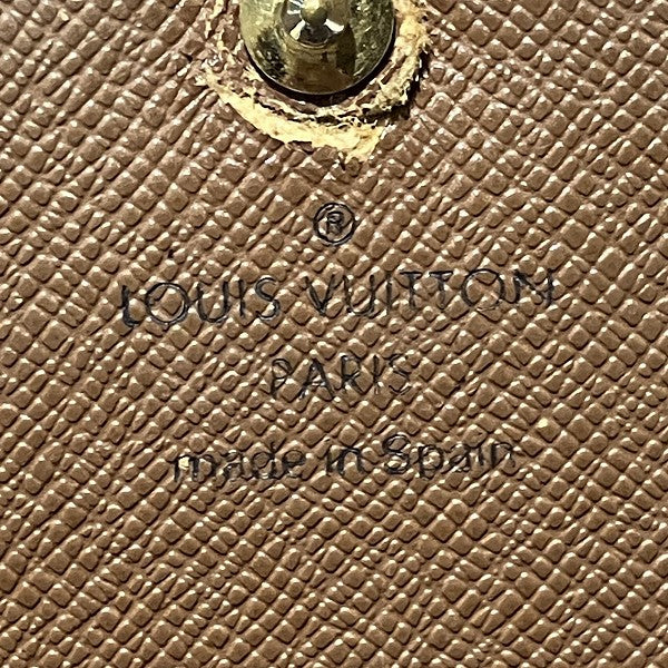 Louis Vuitton Monogram Portomone Bie Tresor Wallet M61730 in Fair Condition