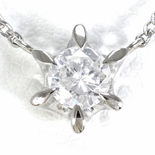 Platinum PT900 PT850 Diamond Necklace 0.32ct