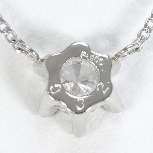 Platinum PT900 PT850 Diamond Necklace 0.32ct