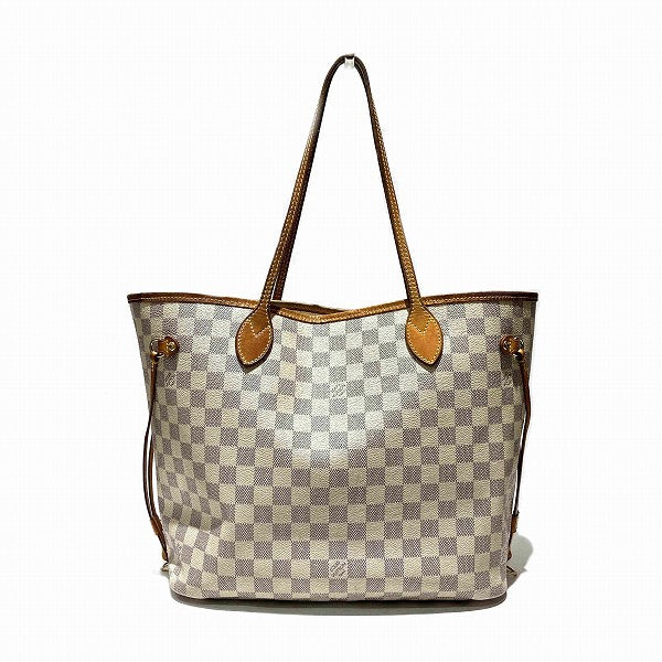 Louis Vuitton Damier Azur Neverfull MM Tote Bag N51107 in Good Condition